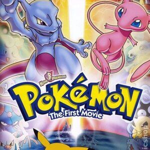 Pokémon The First Movie VHS Tape No Case, Tested Working